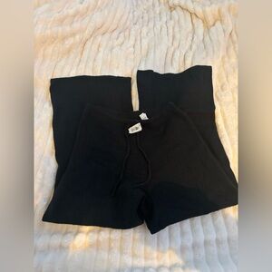 NWT Aerie Black Knit Lounge Pants